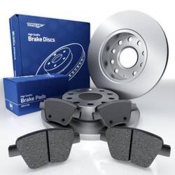 Bremsbeläge + Bremsscheiben für Volkswagen Caddy III Kombi (2006-2015) - Tomex - TX 16-59 + TX 70-79 (Hinterachse)