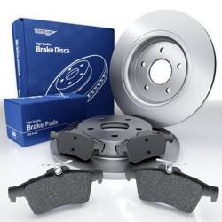 Bremsbeläge + Bremsscheiben für Volvo C30 Liftback (2006-2012) - Tomex - TX 14-28 + TX 71-75 (Hinterachse)