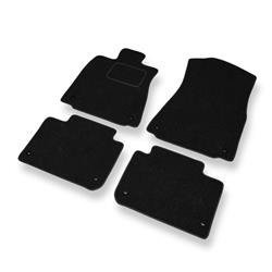 Fußmatten Auto für Lexus GS IV (2012-2020) - Nadelfilzmatten schwarze Automatten Autoteppiche - DGS Autodywan