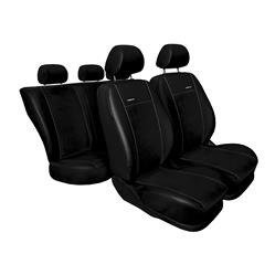 Maßgeschneiderte Sitzbezüge für Kia Rio IV Hatchback (2017-....) ) - Autositzbezüge Schonbezüge für Autositze - Auto-Dekor - Premium - schwarz