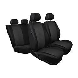Maßgeschneiderte Sitzbezüge für Peugeot Partner I, I FL Van (1996-2008) ) - Autositzbezüge Schonbezüge für Autositze - Auto-Dekor - Practic - schwarz