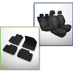 Set: filzteppiche + maßgeschneiderte sitzbezüge für Fiat Sedici Crossover (2006-2014) – Practic