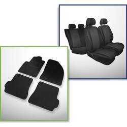 Set: filzteppiche + maßgeschneiderte sitzbezüge für Ford Fiesta VI Hatchback, Van (2002-2008) – Practic