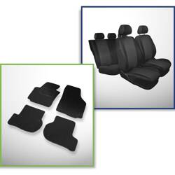 Set: filzteppiche + maßgeschneiderte sitzbezüge für Seat Altea MPV (2004-2015) – Practic