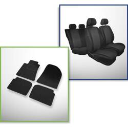 Set: filzteppiche + maßgeschneiderte sitzbezüge für Toyota Avensis II Limousine (2003-2008) – Practic