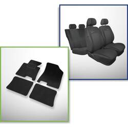 Set: teppiche aus velours + maßgeschneiderte sitzbezüge für Hyundai i40 Limousine, Tourer (2011-2019) – Elegance P-3