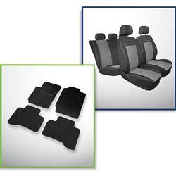 Set: teppiche aus velours + maßgeschneiderte sitzbezüge für Suzuki Grand Vitara II SUV (2005-2014) – Elegance P-2
