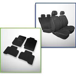 Set: teppiche aus velours + maßgeschneiderte sitzbezüge für Suzuki Grand Vitara II SUV (2005-2014) – Elegance P-4