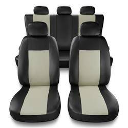 Sitzbezüge Auto für Alfa Romeo 145 (1994-2000) - Autositzbezüge Universal Schonbezüge für Autositze - Auto-Dekor - Comfort - beige