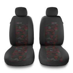 Sitzbezüge Auto für Citroen DS3 (2009-2015) - Vordersitze Autositzbezüge Set Universal Schonbezüge - Auto-Dekor - Elegance 1+1 - rot