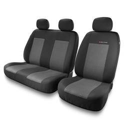 Sitzbezüge Auto für Citroen Jumpy I, II (1994-2016) - Autositzbezüge Universal Schonbezüge für Autositze - Auto-Dekor - Elegance 2+1 - P-2