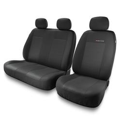 Sitzbezüge Auto für Citroen Jumpy I, II (1994-2016) - Autositzbezüge Universal Schonbezüge für Autositze - Auto-Dekor - Elegance 2+1 - P-3