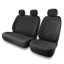 Sitzbezüge Auto für Fiat Scudo I, II (1995-2016) - Autositzbezüge Universal Schonbezüge für Autositze - Auto-Dekor - Elegance 2+1 - P-4
