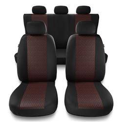 Sitzbezüge Auto für Hyundai Elantra III, IV, V, VI, VII (2000-....) - Autositzbezüge Universal Schonbezüge für Autositze - Auto-Dekor - Profi - rot