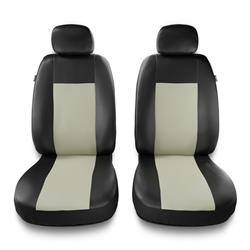 Sitzbezüge Auto für Nissan Qashqai I, II (2007-2019) - Vordersitze Autositzbezüge Set Universal Schonbezüge - Auto-Dekor - Comfort 1+1 - beige