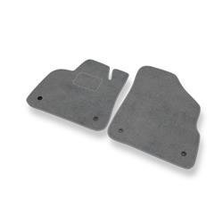 Fußmatten Auto für Citroen DS5 (2011-2015) - Veloursmatten graue Automatten Autoteppiche - DGS Autodywan