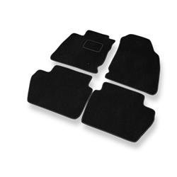Fußmatten Auto für Ford EcoSport (2018-....) - Veloursmatten schwarze Automatten Autoteppiche - DGS Autodywan