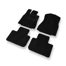 Fußmatten Auto für Lexus IS III XE39 (2013-2020) - Veloursmatten schwarze Automatten Autoteppiche - DGS Autodywan
