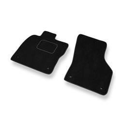 Fußmatten Auto für Seat Leon III (2013-2020) - Veloursmatten schwarze Automatten Autoteppiche - DGS Autodywan