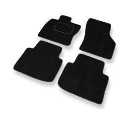 Fußmatten Auto für Skoda Superb III (2015-....) - Veloursmatten schwarze Automatten Autoteppiche - DGS Autodywan