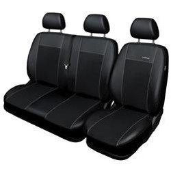 Maßgeschneiderte Sitzbezüge für Citroen Jumper I Van (1994-2006) ) - Autositzbezüge Schonbezüge für Autositze - Auto-Dekor - Premium - schwarz