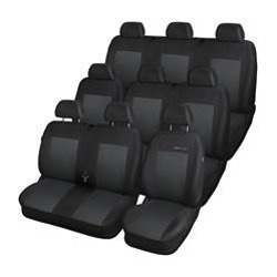 Maßgeschneiderte Sitzbezüge für Ford Transit Custom Van (2012-....) für drei Reihen (2+1; 3x1; 2+1)) - Autositzbezüge Schonbezüge für Autositze - Auto-Dekor - Elegance - P-3