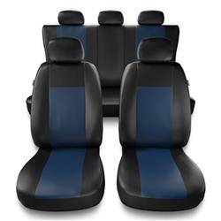 Sitzbezüge Auto für Audi A4 B5, B6, B7, B8, B9 (1995-....) - Autositzbezüge Universal Schonbezüge für Autositze - Auto-Dekor - Comfort - blau