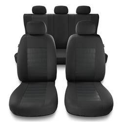 Sitzbezüge Auto für BMW X5 E53, E70, F15, G05 (2000-2019) - Autositzbezüge Universal Schonbezüge für Autositze - Auto-Dekor - Modern - MG-2 (grau)