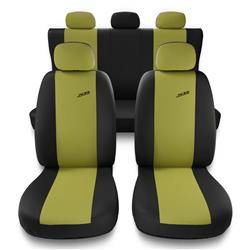 Sitzbezüge Auto für Citroen C5 I, II (2000-2017) - Autositzbezüge Universal Schonbezüge für Autositze - Auto-Dekor - XR - gelb