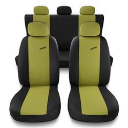 Sitzbezüge Auto für Fiat Bravo I, II (1995-2015) - Autositzbezüge Universal Schonbezüge für Autositze - Auto-Dekor - XR - gelb