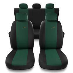 Sitzbezüge Auto für Fiat Sedici (2006-2014) - Autositzbezüge Universal Schonbezüge für Autositze - Auto-Dekor - XR - grün