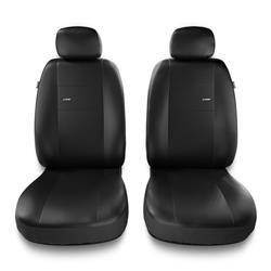Sitzbezüge Auto für Fiat Sedici (2006-2014) - Vordersitze Autositzbezüge Set Universal Schonbezüge - Auto-Dekor - X-Line 1+1 - schwarz