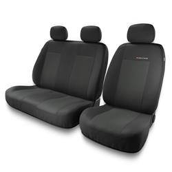 Sitzbezüge Auto für Ford Transit V, VI, VII (2000-2019) - Autositzbezüge Universal Schonbezüge für Autositze - Auto-Dekor - Elegance 2+1 - P-1