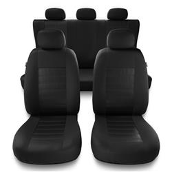 Sitzbezüge Auto für Honda City I, II, III, IV, V (1981-2013) - Autositzbezüge Universal Schonbezüge für Autositze - Auto-Dekor - Modern - MG-1 (schwarz)