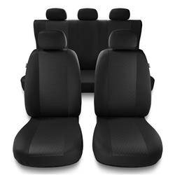 Sitzbezüge Auto für Hyundai i10 I, II, III (2008-....) - Autositzbezüge Universal Schonbezüge für Autositze - Auto-Dekor - Profi - grau