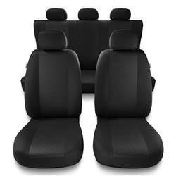 Sitzbezüge Auto für Mazda 5, Premacy I, II, III (1999-2015) - Autositzbezüge Universal Schonbezüge für Autositze - Auto-Dekor - Profi - grau