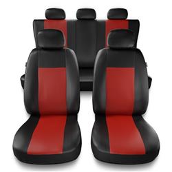 Sitzbezüge Auto für Nissan Juke (2010-2019) - Autositzbezüge Universal Schonbezüge für Autositze - Auto-Dekor - Comfort - rot