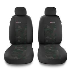 Sitzbezüge Auto für Seat Alhambra I, II (1996-2019) - Vordersitze Autositzbezüge Set Universal Schonbezüge - Auto-Dekor - Elegance 1+1 - grün