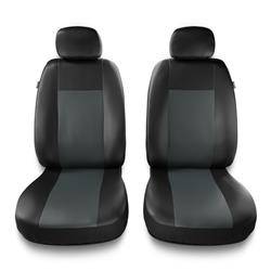 Sitzbezüge Auto für Seat Altea (2004-2015) - Vordersitze Autositzbezüge Set Universal Schonbezüge - Auto-Dekor - Comfort 1+1 - grau