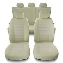 Sitzbezüge Auto für Seat Cordoba I, II (1993-2009) - Autositzbezüge Universal Schonbezüge für Autositze - Auto-Dekor - Modern - MG-3 (beige)