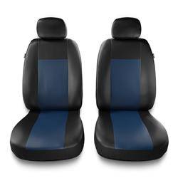 Sitzbezüge Auto für Seat Ibiza I, II, III, IV, V (1984-2019) - Vordersitze Autositzbezüge Set Universal Schonbezüge - Auto-Dekor - Comfort 1+1 - blau