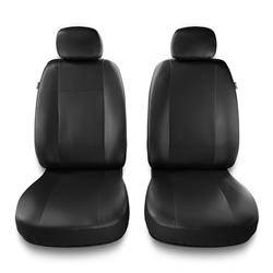 Sitzbezüge Auto für Seat Ibiza I, II, III, IV, V (1984-2019) - Vordersitze Autositzbezüge Set Universal Schonbezüge - Auto-Dekor - Comfort 1+1 - schwarz