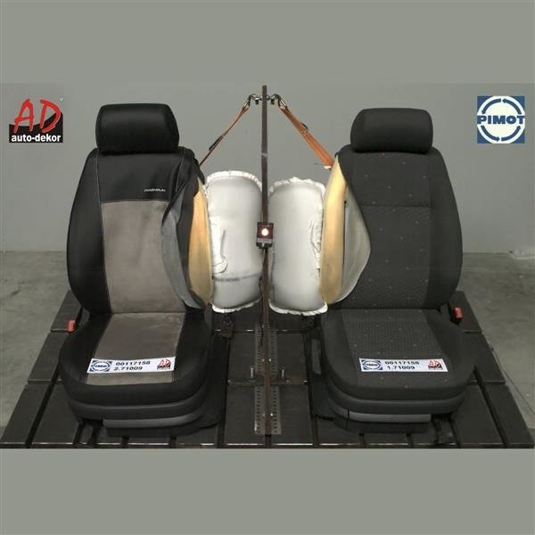 Maßgeschneiderte Sitzbezüge für Ford Transit Custom Van (2012-.) nur  vordere Sitze - Autositzbezüge Schonbezüge für Autositze - Auto-Dekor -  Premium - grau DG-0074