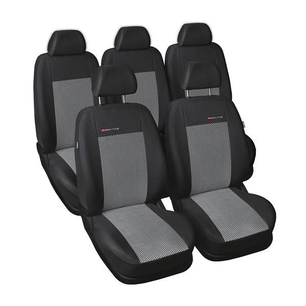 Schwarz-graue Dreiecke Sitzbezüge für PEUGEOT 308 Autositzbezug VORNE 