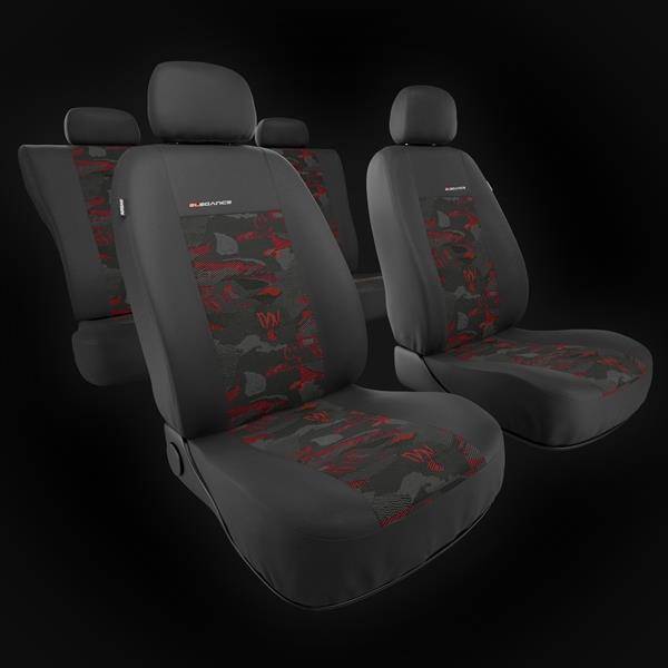 Maßgeschneiderte Sitzbezüge für Ford Transit Connect II Van (2014-2020) ) -  Autositzbezüge Schonbezüge für Autositze - Auto-Dekor - ELEGANCE - P-4  DG-0002