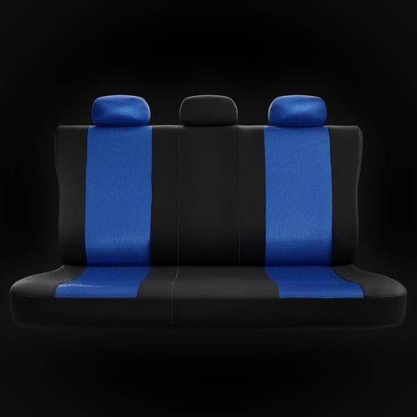 Sitzbezüge Auto für BMW 3er E30, E36, E46, E90, F30, G20, G21 (1982-2019) - Autositzbezüge  Universal Schonbezüge für Autositze - Auto-Dekor - Tuning - blau DG-0007