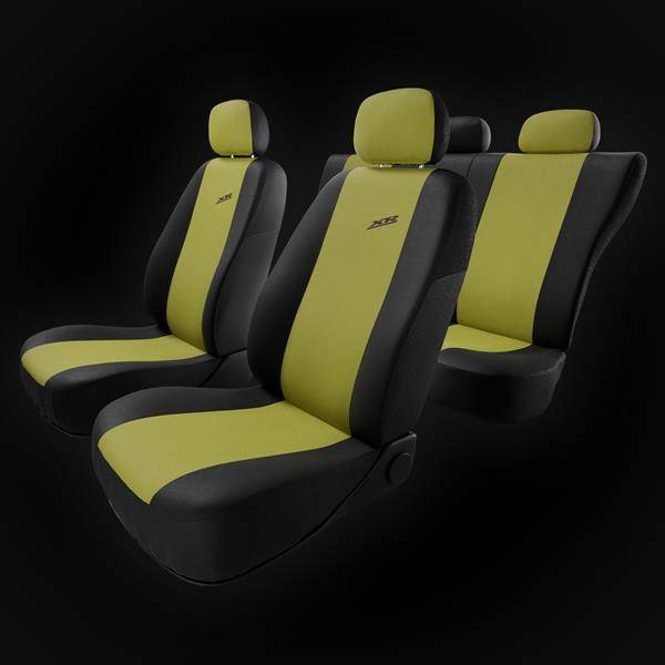 Sitzbezüge Auto für BMW 3er E30, E36, E46, E90, F30, G20, G21 (1982-2019) -  Autositzbezüge Universal Schonbezüge für Autositze - Auto-Dekor - XR - gelb  gelb