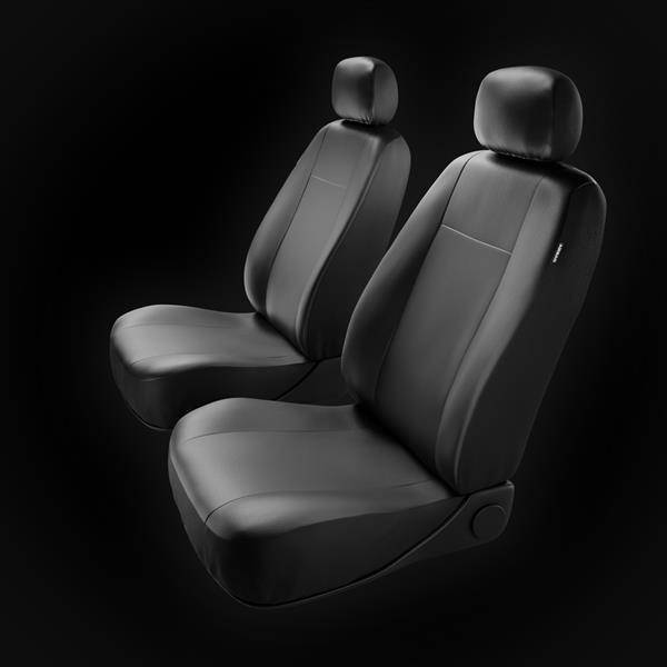 Sitzbezüge Auto für Ford Ka I, II, III (1996-2016) - Vordersitze  Autositzbezüge Set Universal Schonbezüge - Auto-Dekor - Comfort 1+1 - schwarz  schwarz