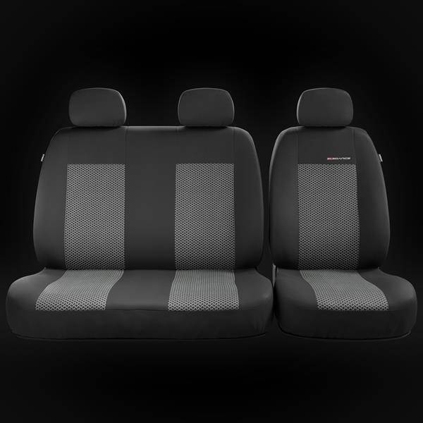 Universal Sitzbezüge Auto für Mercedes-Benz Vito (2014-2019) -  Autositzbezüge Schonbezüge für Autositze - BE-4 Muster 4 (grau)