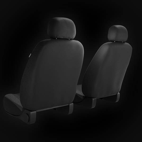 Sitzbezüge Auto für Mitsubishi Space Star (2014-2019) - Autositzbezüge  Universal Schonbezüge für Autositze - Auto-Dekor - Tuning - dunkelgrau  dunkelgrau